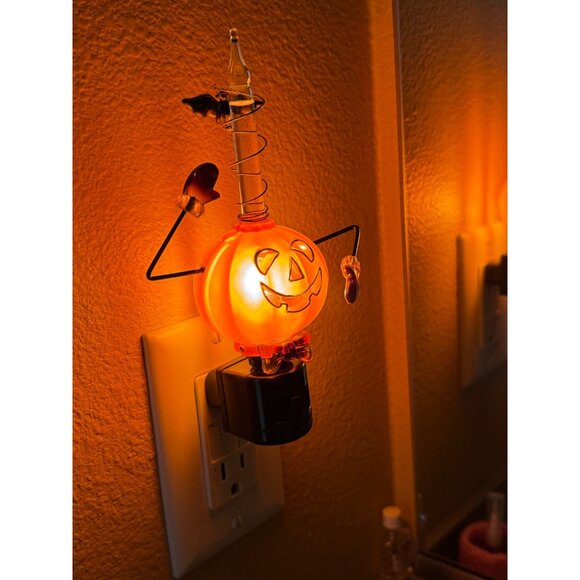 Vintage Halloween Northlight Jack-O-Lantern Bubble Night Lights - Set Of 2 - Picture 6 of 8